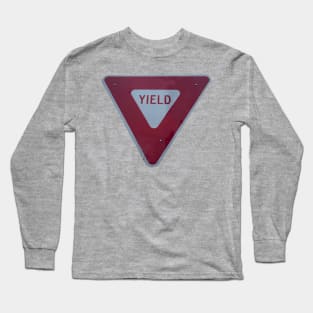 Yield sign Long Sleeve T-Shirt